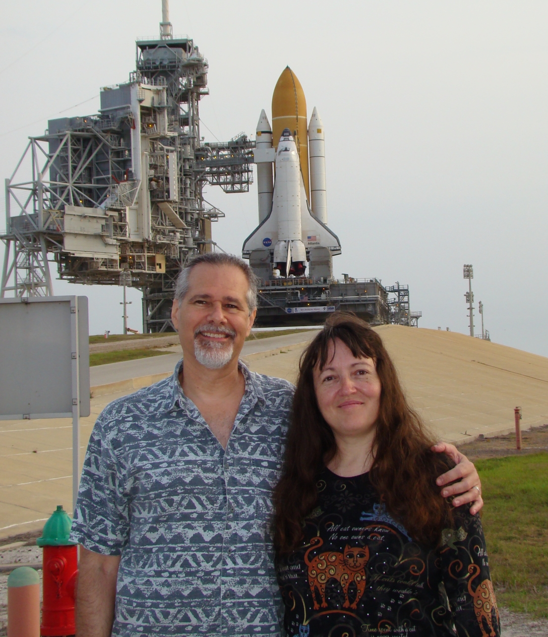 George and Dawn with STS135 June 2011